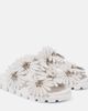 Christian Louboutin Christian Louboutin Flora Cool suede and leather slides - 1