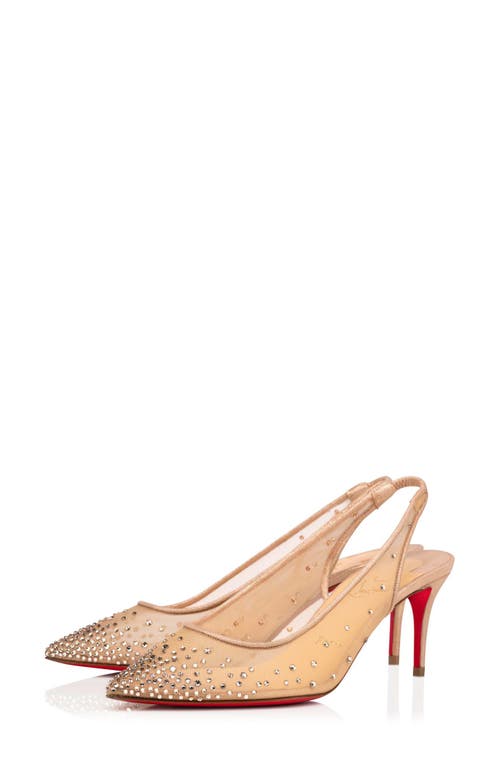 Christian Louboutin Christian Louboutin Follies Crystal Embellished Slingback Pump
