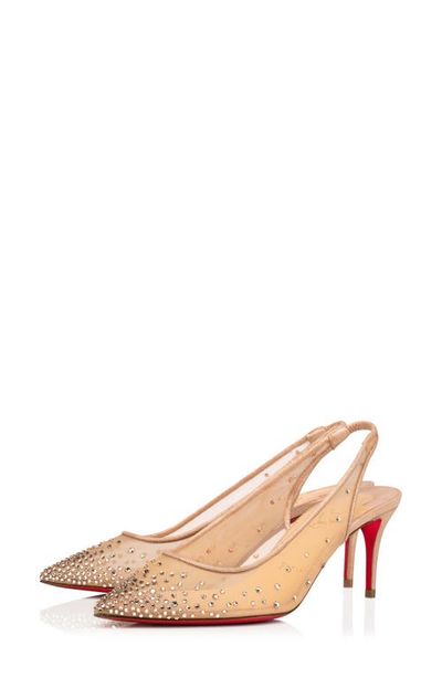 Christian Louboutin Christian Louboutin Follies Crystal Embellished Slingback Pump