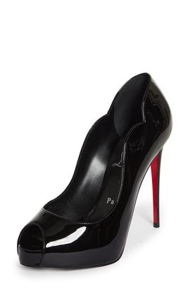 Christian Louboutin Christian Louboutin Hot Chick Alta Peep Toe Platform Pump