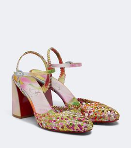 Christian Louboutin Christian Louboutin Jane Nandina crêpe satin pumps