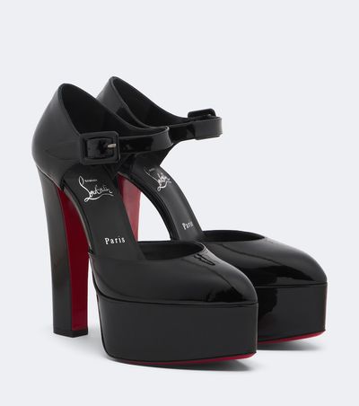 Christian Louboutin Christian Louboutin Jenna patent leather platform pumps
