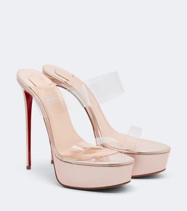 Christian Louboutin Christian Louboutin Just Nothing leather platform mules
