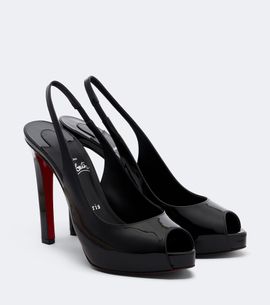 Christian Louboutin Christian Louboutin Lady Fanny patent leather slingback pumps