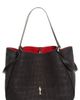 Christian Louboutin Christian Louboutin Large Bettina Croc Embossed Nubuck Leather Tote - 1