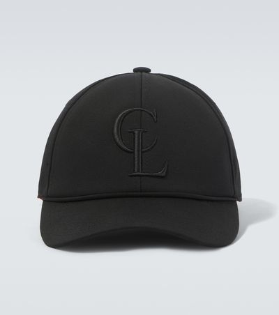 Christian Louboutin Christian Louboutin Logo cotton canvas baseball cap