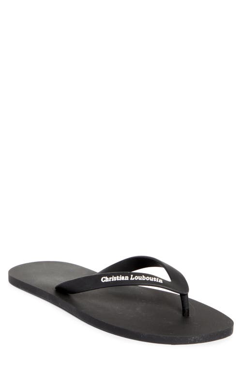 Christian Louboutin Christian Louboutin Logo Embossed Rubber Flip Flop