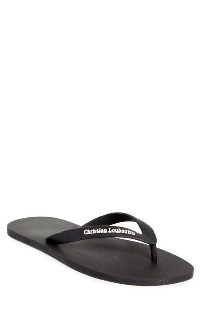 Christian Louboutin Christian Louboutin Logo Embossed Rubber Flip Flop