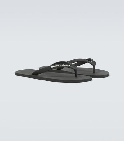 Christian Louboutin Christian Louboutin Logo thong sandals