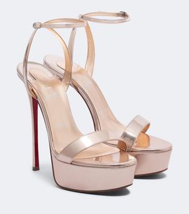 Christian Louboutin Christian Louboutin Loubi Queen Alta leather platform sandals