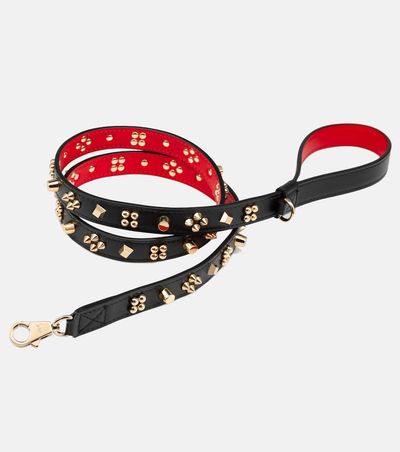 Christian Louboutin Christian Louboutin Loubileash embellished leather dog leash