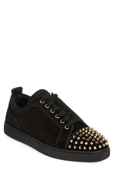 Christian Louboutin Christian Louboutin Louis Junior Spikes Orlato Suede Sneaker