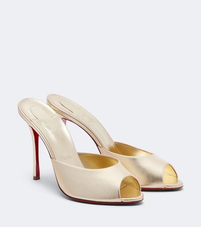 Christian Louboutin Christian Louboutin Me Dolly metallic leather mules