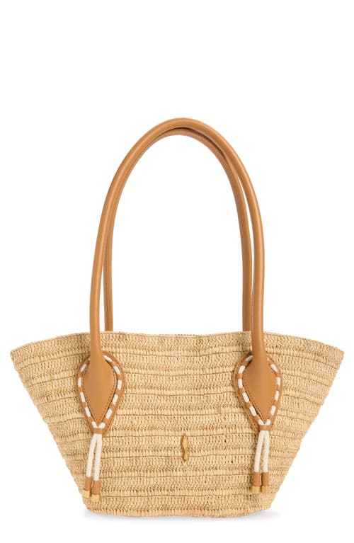 Christian Louboutin Christian Louboutin Mini Woven Raffia Basket Tote