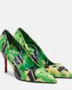 Christian Louboutin Christian Louboutin Miss Z 80 printed satin pumps - 1