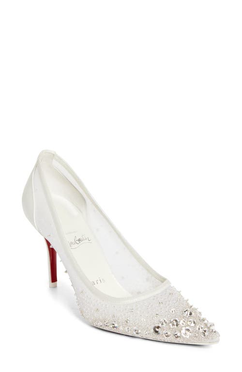 Christian Louboutin Christian Louboutin Miss Z Crystal Beaded Mesh Pump