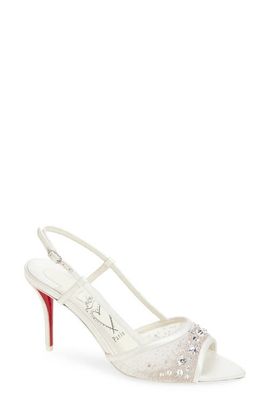 Christian Louboutin Christian Louboutin Miss Z Crystal Embellished Slingback Sandal