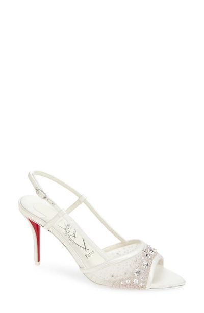Christian Louboutin Christian Louboutin Miss Z Crystal Embellished Slingback Sandal