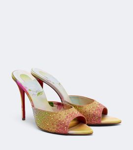 Christian Louboutin Christian Louboutin Miss Z embellished crÃªpe satin mules