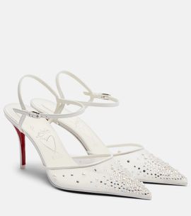 Christian Louboutin Christian Louboutin Miss Z embellished slingback pumps