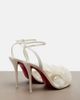 Christian Louboutin Christian Louboutin Miss Z floral-appliquÃ© leather sandals - 3