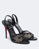Christian Louboutin Christian Louboutin Miss Z lace-trimmed leather slingback sandals - 1