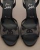 Christian Louboutin Christian Louboutin Miss Z lace-trimmed leather slingback sandals - 6