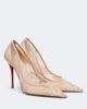 Christian Louboutin Christian Louboutin Miss Z leather-trimmed lace pumps - 1