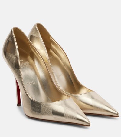 Christian Louboutin Christian Louboutin Miss Z metallic leather pumps