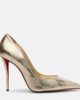 Christian Louboutin Christian Louboutin Miss Z metallic leather pumps - 4