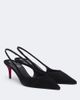 Christian Louboutin Christian Louboutin Miss Z suede slingback pumps - 1