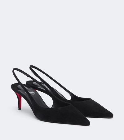Christian Louboutin Christian Louboutin Miss Z suede slingback pumps