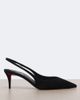 Christian Louboutin Christian Louboutin Miss Z suede slingback pumps - 5