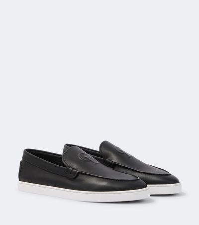 Christian Louboutin Christian Louboutin Neoclboat leather slip-on shoes