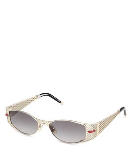 Christian Louboutin Christian Louboutin Oval Metal Sunglasses, 55mm