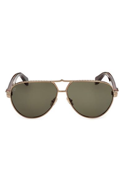 Christian Louboutin Christian Louboutin Oversize 63mm Aviator Sunglasses