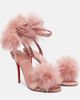 Christian Louboutin Christian Louboutin Patapompom 100 crêpe satin sandals - 1