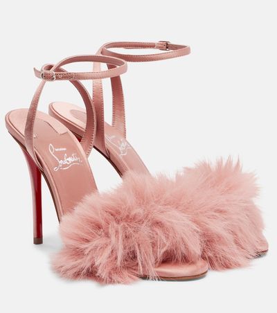 Christian Louboutin Christian Louboutin Patchoulina 100 crêpe satin sandals