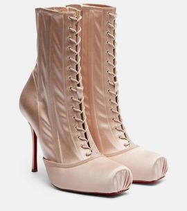 Christian Louboutin Christian Louboutin Pavlova crÃªpe satin ankle boots
