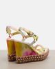 Christian Louboutin Christian Louboutin Pyra Clou embellished espadrille wedges - 3