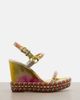 Christian Louboutin Christian Louboutin Pyra Clou embellished espadrille wedges - 5