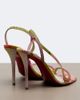 Christian Louboutin Christian Louboutin Rosalie embellished satin slingback sandals - 3