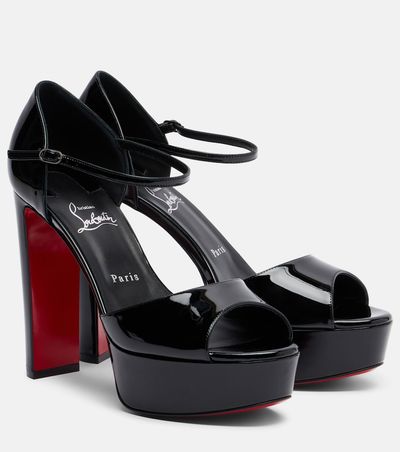 Christian Louboutin Christian Louboutin Sandaloo patent leather platform sandals