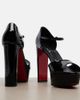 Christian Louboutin Christian Louboutin Sandaloo patent leather platform sandals - 6