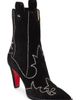 Christian Louboutin Christian Louboutin Santia Crystal Beaded Western Boot - 1