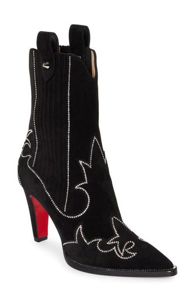 Christian Louboutin Christian Louboutin Santia Crystal Beaded Western Boot