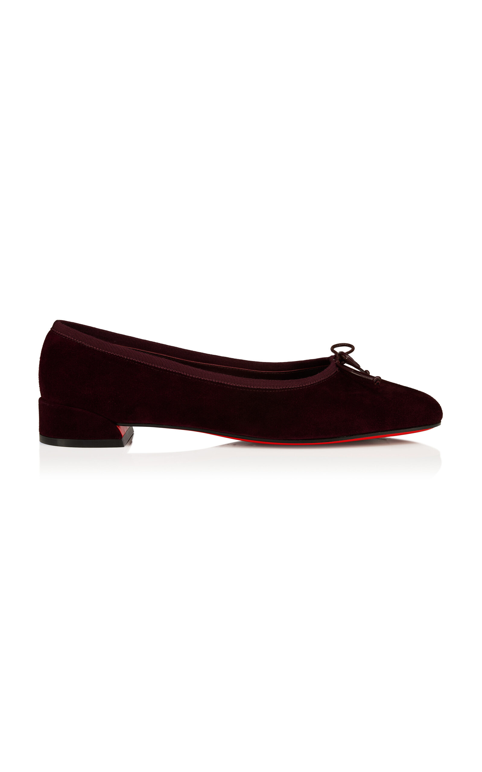 Christian Louboutin Christian Louboutin Sweetie Jane Velvet Leather Flats