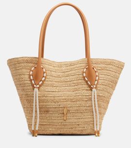 Christian Louboutin Christian Louboutin Venus raffia tote bag
