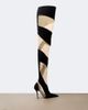 Christian Louboutin Christian Louboutin Zeetozee mesh-paneled over-the-knee boots - 6