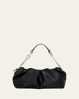 Christian Louboutin Eva Ruched Neoprene Shoulder Bag